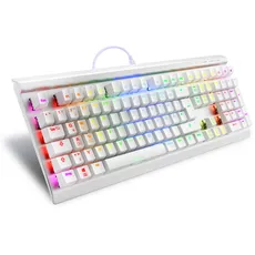 Bild von Skiller SGK40 White, LEDs RGB, Huano RED, USB, DE (100008559)