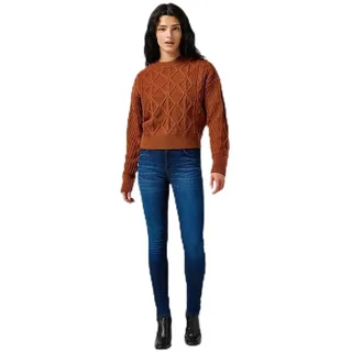 Wrangler Damen High Skinny Jeans, Solstice Blue, 29W / 34L