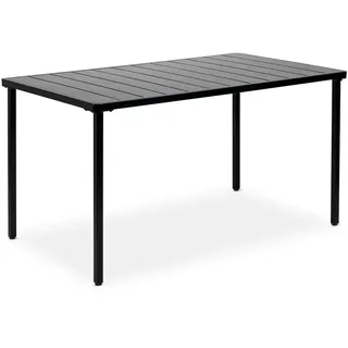 Idimex Gartentisch Azalea 140 x 80 x 75 cm Schwarz