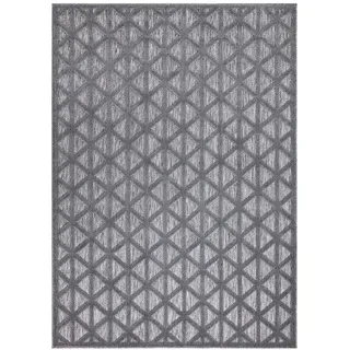 Carpet City Outdoorteppich Santorini 446, 3D-Effekt, Geo-Muster« rechteckig 5 mm Höhe Wetterfest & UV-beständig für Terrasse, Balkon, Küche, Flur,