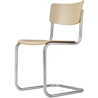 Thonet Freischwinger S43 braun, Designer Mart Stam, 44x83x53 cm