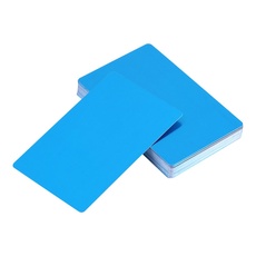 DEWIN Visitenkarten, 50 Stück Beeindruckende Blanks Laser Mark Gravierte Metall Business Visiting Namenskarten (Blau)