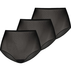 Teyli Unterwäsche Frauen Pantys Damen mit Hoher Taille - Slips 3er Pack Damen-Unterhosen Damen Unterwäsche - Frauen Unterwäsche Pantys Damen Slips Pack Schwarz XXL