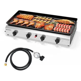 ROVSUN Camping Tischgrill silber