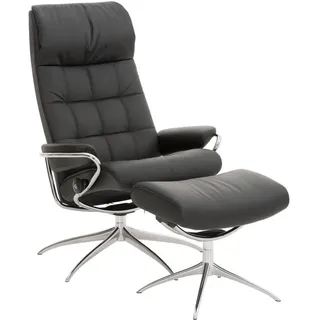 Stressless Relaxsesselset , Schwarz , Metall , Echtleder , Rindleder , Uni , 80x116x71 cm , Lederauswahl, Stoffauswahl, Relaxfunktion , Wohnzimmer, Sessel, Ledersessel