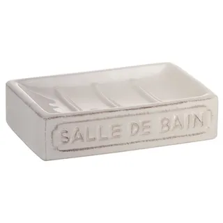 Gedy Vivienne Seifenschale, Keramik, Weiß, Einheitsgröße