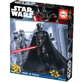Educa Star Wars 3D-Linsenpuzzle, 500 Teile | Darth Vader mit erstaunlicher Tiefe, Sammlerstück | ab 10 Jahren (20822)