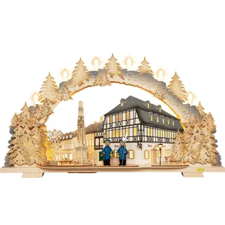 Tietze Erzgebirgsdegn LED Schwibbogen »variabel, Hotel zum Ross exklusiv«