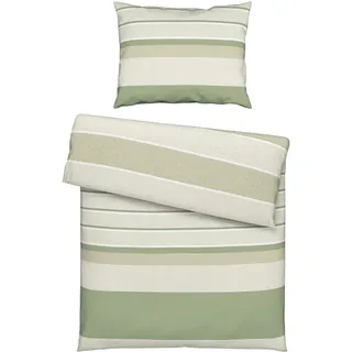 Esposa Bettwäsche , Grün , Textil , Abstraktes , 140x200 cm , Oeko-Tex® Standard 100 , pflegeleicht, atmungsaktiv, schadstoffgeprüft , Heimtextilien, Bettwäsche & Leintücher, Bettwäsche, Renforcé-Bettwäsche