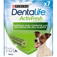 Purina Dentalife Activfresh Small, Mundgeruch, Leckerbissen für kleine Hunde, Mini, 6 Beutel mit 7 Sticks, 6 Stück (6 x 115 g)