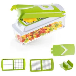 Genius Nicer Dicer Smart Gemüsereibe 6-tlg. Grün/Weiß