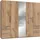 Drehtürenschrank Level by fresh to go 250 x 216 x 58 cm Braun