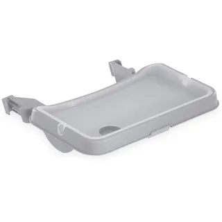 hauck Alpha Tray, Grau - 3in1 Essbrett Kompatibel mit Alpha+ & Beta+ Holzhochstuhl für Kinder 6-24 Monaten, mit Sitzverkleinerer, 3-Stufigem Esstisch