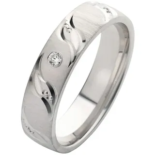 Firetti Trauring "Schmuck Geschenk Hochzeit Ehering "LIEBE"" wahlweise mit oder ohne Zirkonia (synth.), silberfarben
