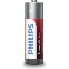 Philips Batterie Batterie Power Alkaline AA 24 Stück (24 Stk., AA), Batterien + Akkus