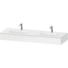 Duravit Qatego Einbauwaschtisch mit Konsole, 1600x550x170mm, Doppelwaschtisch, QA46950, Farbe: Weiß Matt