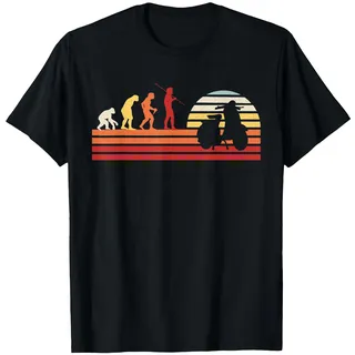 Retro Motorroller Mofa Roller Rollerfahrer - Vintage Moped T-Shirt, Herren, Schwarz, L