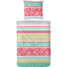 Primera Bettwäsche »Renforce Bettwäsche Ornamental Stripe«, (1 tlg.), mit einem ausdrucksstarken Look, pink