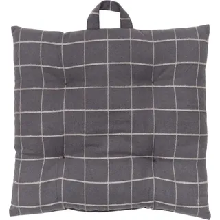 Stuhlkissen kariert SOFT GEOMETRY, Baumwolle, 40 x 40 cm