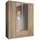 Drehtürenschrank Karl 160 x 196 x 54 cm Braun