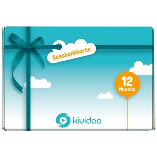 kividoo Geschenkgutschein Box | Kinder Hörspiele, Serien und Filme jederzeit auf Abruf | 12 Monate gültig