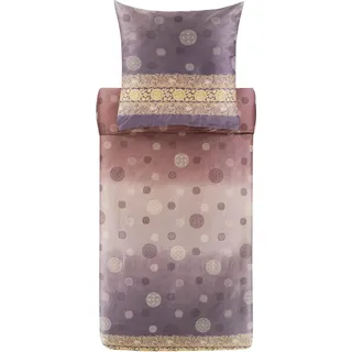 Bassetti Baumwollsatin-Bettwäsche-Garnitur PALLAVICINO Farbe GRAU G1 Größe 155x220+80x80 - Grau