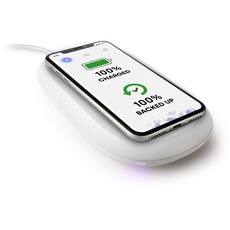 SanDisk Ixpand Wireless Charger Sync 128 GB Qi-zertifiziertes 10 W Ladegerät inkl. Photo-Backup-Funktionalität zum schnellen kabellosen Laden für Qi-kompatible iPhones und Android-Smartphones
