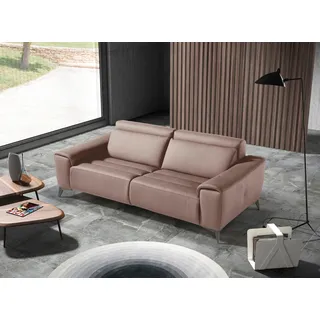 Egoitaliano 2,5-Sitzer "Suzette, Designsofa mit elektrischen Komfortfunktionen, edel & bequem", inkl. 2 elektronischer Relaxfunktionen, Rücken- und Fußteilfunktion, safari