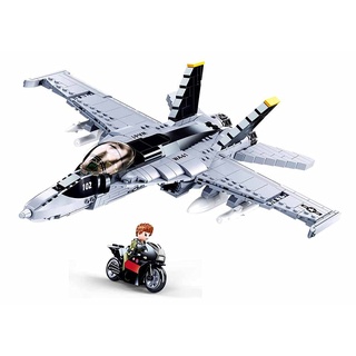 Sluban M38-B0928 Model Bricks-F/A-18E Super Bumblebee, Mehrfarbig