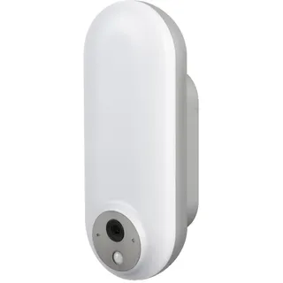 LEDVANCE SMART+ Outdoor-Wandleuchte mit Kamera, warmweißes LED-Licht (3000K), modernes Gehäusedesign in silber, integrierter Lautsprecher, Memory Card, smarte WIFI-Technologie, lange Lebensdauer, IP44