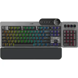 Mountain Everest Max Gunmetal Gray, LEDs RGB, MX RED, USB, DE (MG-EVK1G-CR1-DE)