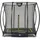 Silhouette Bodentrampolin 153 x 214 cm inkl. Sicherheitsnetz schwarz