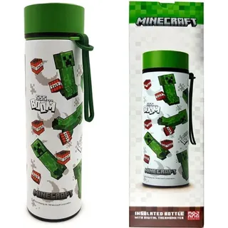 Minecraft Thermo Bottle, 450ml Insulated Water Container