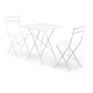 My garden BISTROT Bistro-Set 60 x 60 cm, Weiß, Eisen, Medium