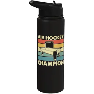 Airhockey-Champion — Airhockeyspieler Airhockey-Liebhaber Stainless Steel Insulated Water Bottle