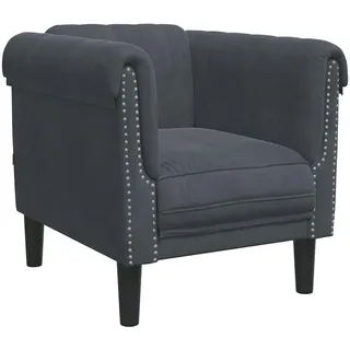 vidaXL Sessel Dunkelgrau Samt