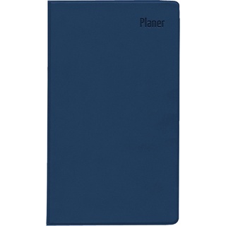 Zettler Taschenplaner blau 2025 - Bürokalender 9,5x16 cm - 64 Seiten - 1 Woche auf 1 Seite - separates Adressheft - faltbar - Notizheft - 540-1015