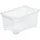 Aufbewahrungsbox 27 x 17,2 x 12,8 cm 1-tlg. Transparent