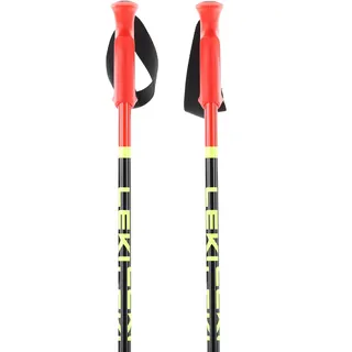Leki Racing Kids bright red-black-neonyellow