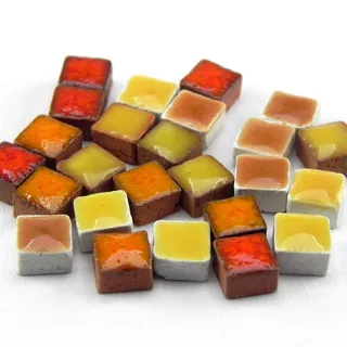 ALEA Mosaic Mosaik-Minis (5x5x3mm), 5000 Stück, Mix orange