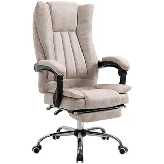 Vinsetto Drehstuhl Mikrofaser Beige