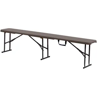 KG Kitgarden Faltbare multifunktionale Bank 183 x 28 x 43 cm Holzoptik