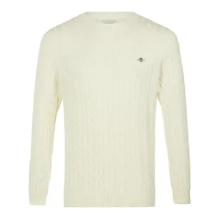 Rundhals-Pullover GANT weiss