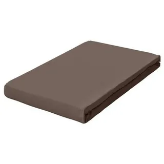 Schlafgut Boxspring-Spannleintuch , Taupe , Textil , 180-200x200-220 cm , Textiles Vertrauen - Oeko-Tex®, Hohenstein, Oeko-Tex® Made IN Green, AZO-frei , Rundumgummi, bügelfrei, keine Sondergrößen, weich und anschmiegsam, perfekter Sitz , Heimtextilien, Bettwäsche & Leintücher, Leintücher, Spannleintücher Boxspringbett
