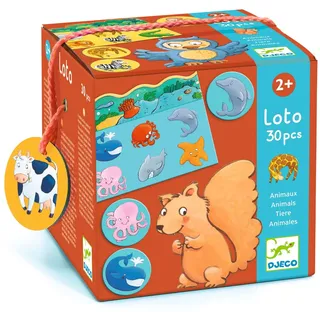 Djeco - Lernspiele, Lotus, Tiere, Mehrfarbig (DJ08120)