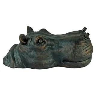Ubbink Wasserspeier Nilpferd - Grau, Bronze