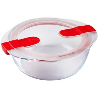 Pyrex FC361 Koch- und Aufwärmschale mit Deckel aus Kunststoff und Glas