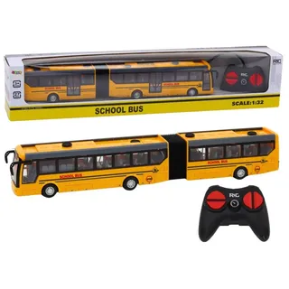 Lean Toys Autobus Szkolny Bus Zdalnie Sterowany Przegubowy RC 1:32 ?ó?ty - Gelb