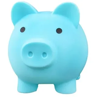 Tabyik Blaues Sparschwein, Unzerbrechliches Spardose für Kinder Mini Niedliches Schwein Kleines Wechselschwein für Hochzeit Weihnachten Kinder Jungen Mädchen und Erwachsene