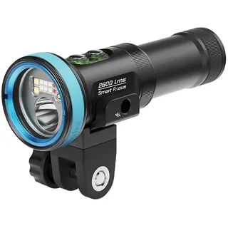 Weefine Smart Focus 2600 Tauchlampe - Black / Light Blue - 2500 Lumina